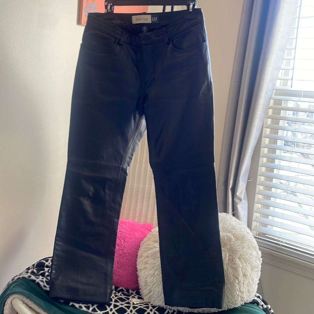 Gap vintage 100% leather trousers